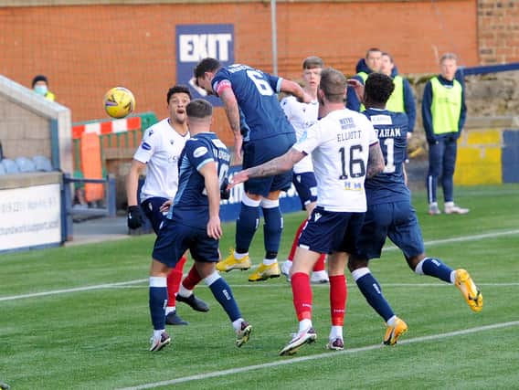 Kyle Benedictus equalises against Dundee (Pic: Fife Photo Agency)