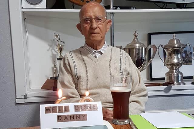 Danny Monaghan is celebrating 60 years as a member of Dysart Bowling Club
