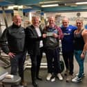 Members of Templehall Gym generously donated £2500 to the Dunnikier Country Park Development Group (Pic: Submitted)