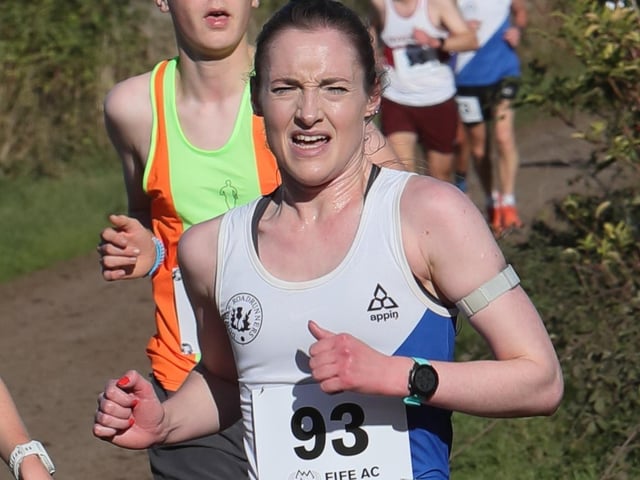 Mairi Littleson at 2026’s Fife Athletic Club Giffordtown 5K near Ladybank on Sunday (Photo: Pete Bracegirdle)