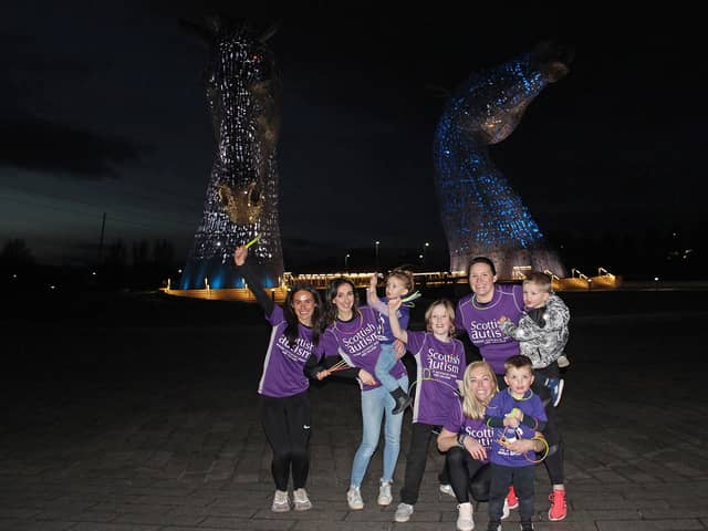 Launching the 'Show Your Glow' initiative at The Kelpies in Falkirk