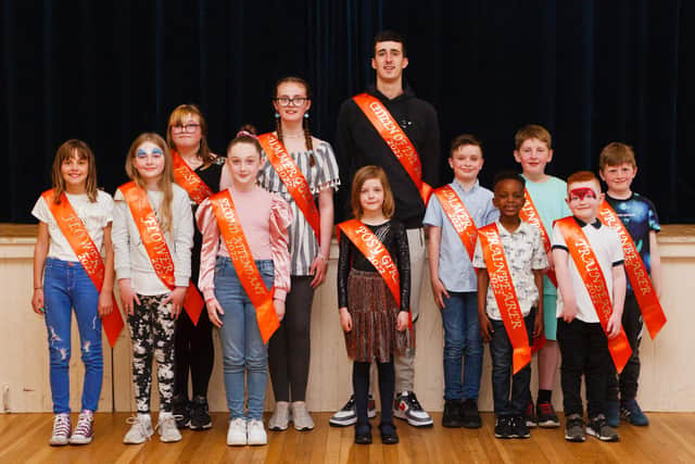 The royal party for Burntisland Civic Week 2022 with Citizen of the Year Luke Drummond. Picture by Michael Booth.
