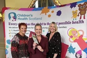 NHS Fife's pupil support nursing team won the 'Health and Wellbeing' prize at the Children's Health Scotland Awards.  (Pic: NHS Fife)