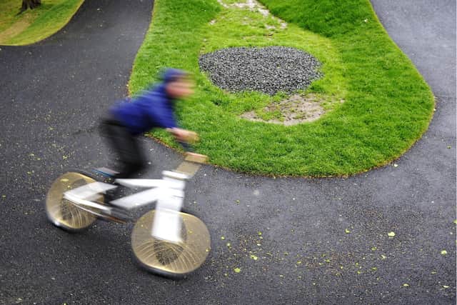 This pump track at Zetland Park in Falkirk  has proved popular (Pic: Michael Gillen)