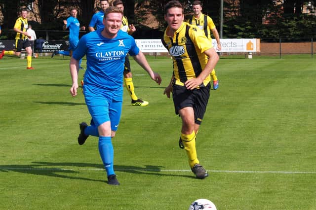 Paul Quinn, left, came into the Saints side for the friendly. Stock pic by Blair Smith