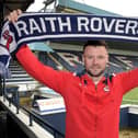 Fordyce shows off his new colours at Stark's Park (Pic Raith Rovers)