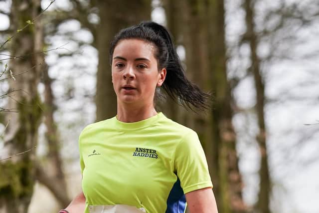 Angela Sandilands of the Carnegie Harriers.
Photo. by Raymond Leinster.