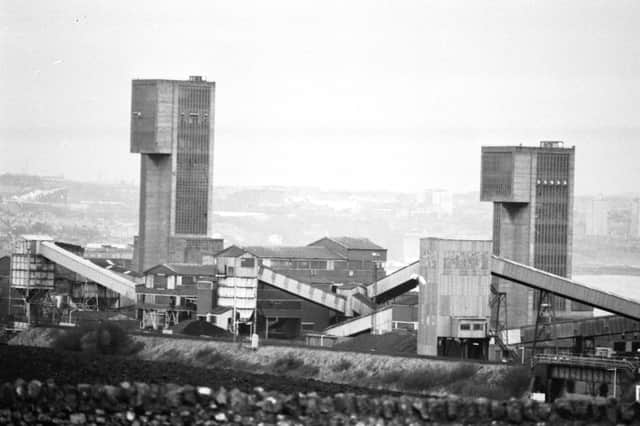 The two winding towers at Seafield Colliery - the entire site was demolished and cleared to make way for what is now an upmarket housing development.