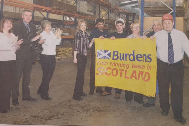 Kirkcaldy industrial supply company W.T. Burdens took part in a four-0mile sponsored walk for Lend-A-Hand charity.
Graham Grubb (right) is pictured with the team.
