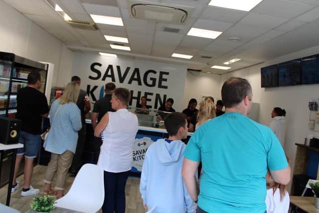 Savage Kitchen enjoyed a busy first day at its new shop in Dunfermline.