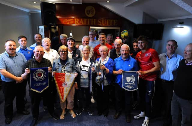 Guests meet some of the players at the 'Reminiscing Raith' event. (Pic: Fife Photo Agency)