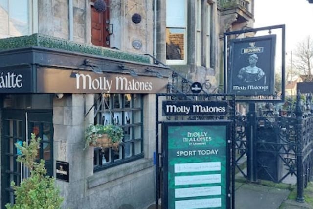 Molly Malones at 4 Alexandra Place St Andrews.
Rated on June 29