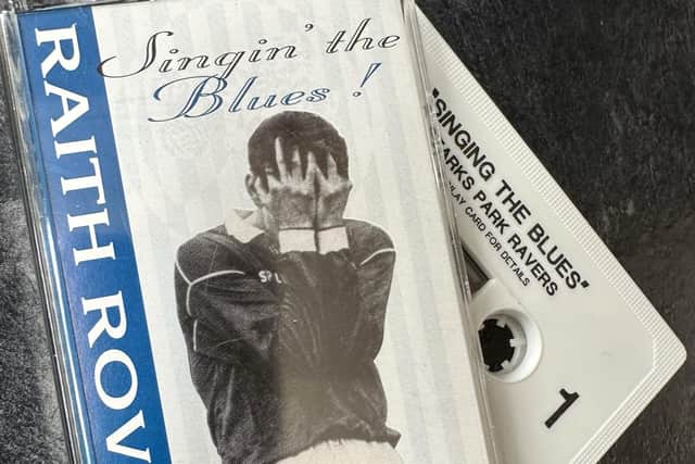The cover of the famous 'Singing The Blues' Raith Rovers tape (Pic: John Murray)