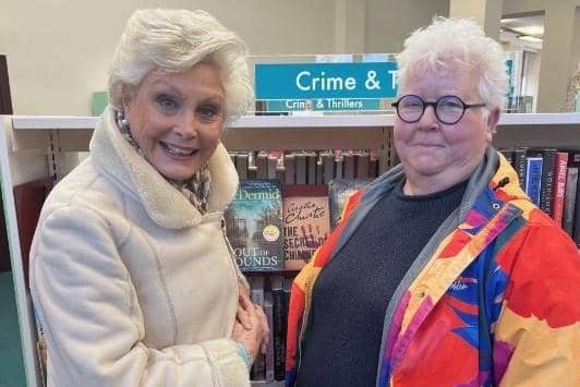 Angela Rippon and Val McDermid at Kirkcaldy Galleries (Pic: OnFife)