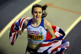 Laura Muir, from Milnathort, will lead home hopes in the 800 and 1500m at the Tokyo Olympics. Picture by Michael Gillen