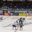 Socially distanced games saw crowds limited to just 200 people rinkside - and it was a surreal experience as Fife Flyers and Dundee Stars faced off (Pic: Fife Free Press)