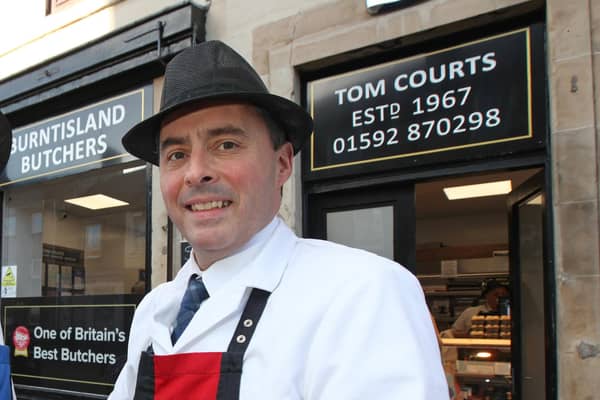 Tom Courts, Burntisland butcher is set to explain all about haggis at the Auld Lang Zoom event.