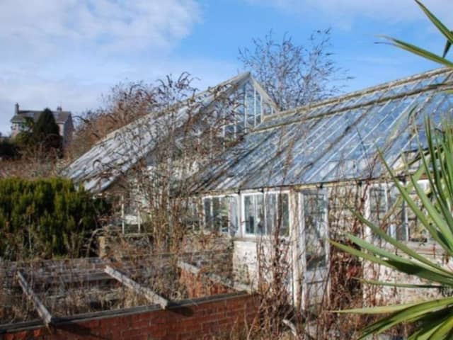 The dilapidated greenhouse at the walled gardens could be set for demolition (Pic: Submitted)