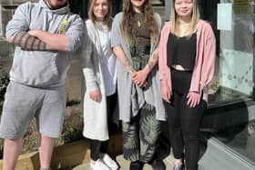 From left to right, Jozef Hill, Amy Walters, Logan Smith and Rachael Crawshaw, who are organising the event.