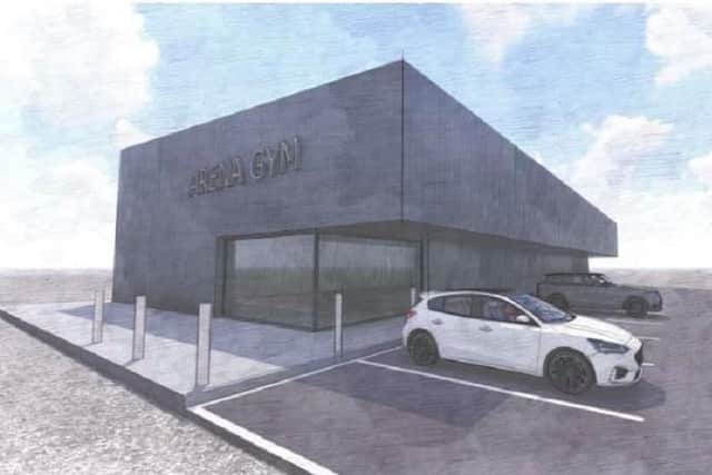 An early artist's impression of how the new gym might look