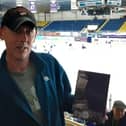 John Ross with his new book on Fife Flyers