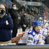 Rinkside with Fife Flyers at Nottingham recently