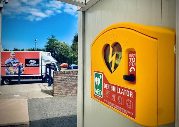 Three AEDs have been installed at Fife Creamery's Kirkcaldy site and in the firm's delivery vans.  (Pic: Fife Creamery)