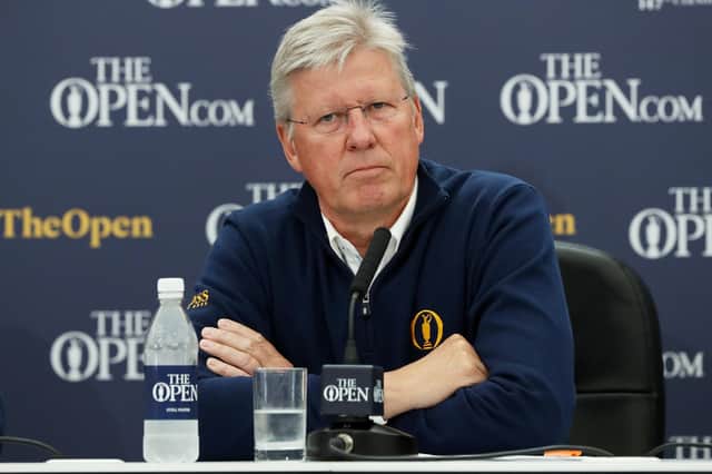R&A chief executive Martin Slumbers at the 147th Open Championship at Carnoustie in 2018.  (Photo by Francois Nel/Getty Images)