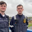 Ben Sharp and Kyle Petersen, both 22, recently secured posts as instrument technicians (Pic: Submitted)
