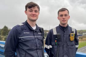 Ben Sharp and Kyle Petersen, both 22, recently secured posts as instrument technicians (Pic: Submitted)