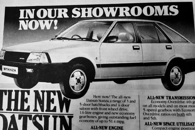 Ah the Datsun Sunny - it came with an economy fourth gear!
You could also opt for a three or five-door hatchback, or four door saloon model...