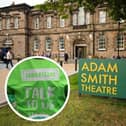 The Adam Smith Theatre is one of the locations that will be lit up green over the London Marathon weekend (Pic: Fife Photo Agency, inset: submitted)