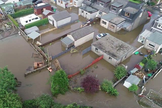 Cardenden flooded last August 11 (Pic:  George Zielinski)