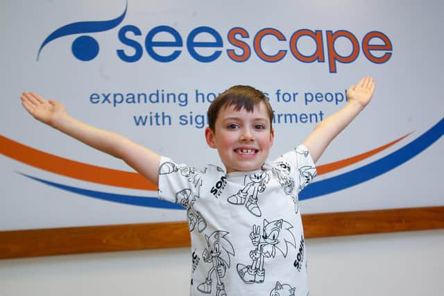 Harris Buckingham raised over £500 for Seescape by giving up electronic devices for Lent.