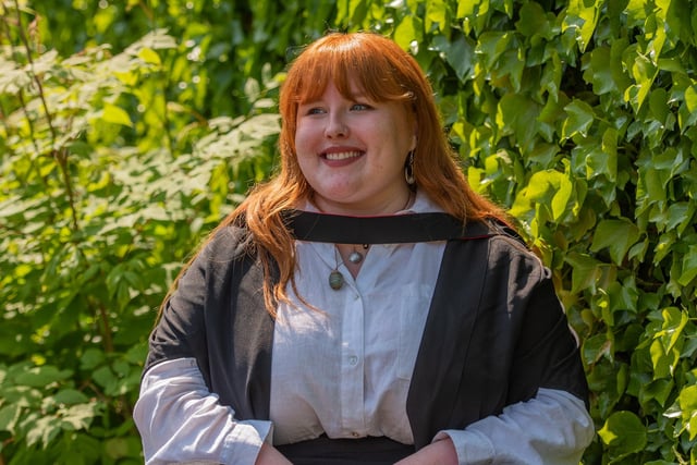 Catherine Bone from Kilbarchan in Renfrewshire graduated with an MA (Hons) English.