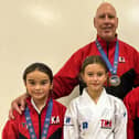 Jessica (front left) with TKA colleagues Gordon, Hannah (centre) and Eden, who also competed at Euros