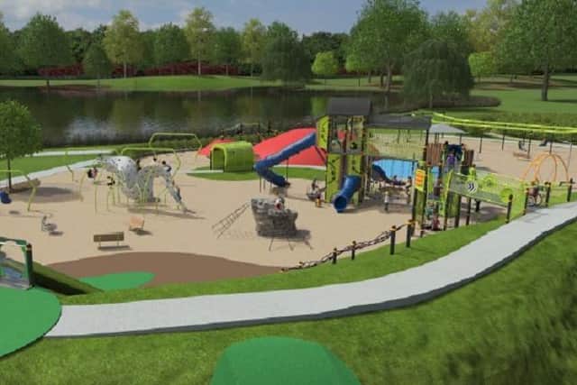 The proposed new playpark at Lochore Meadows