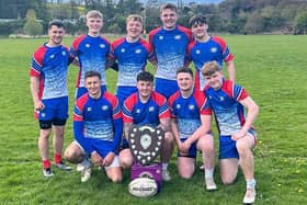 Winning Kirkcaldy squad with Crieff Sevens plate