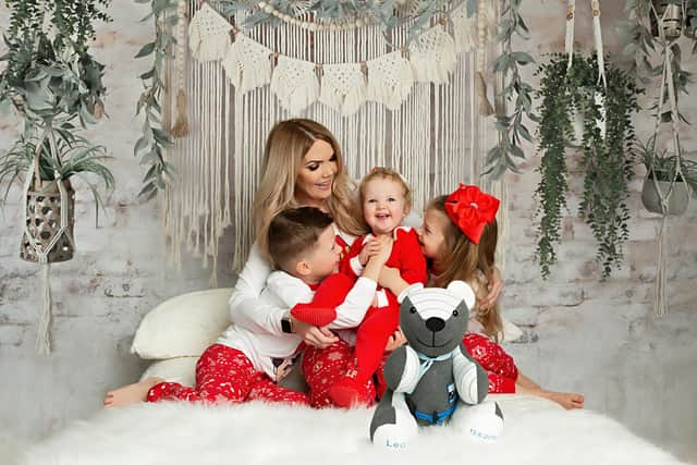 A festive family photograph is just one of the services Kerry is offering at her new studio. Pic: Kerry Photography.