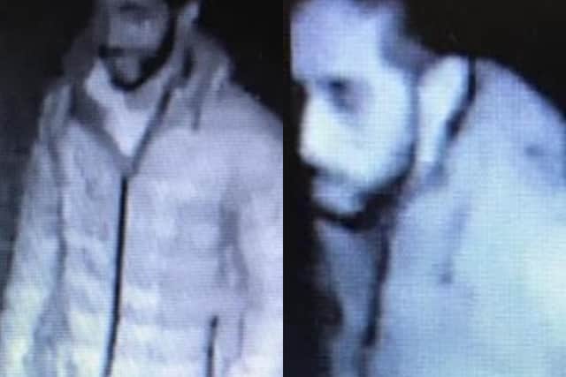 Police have released images of the two men