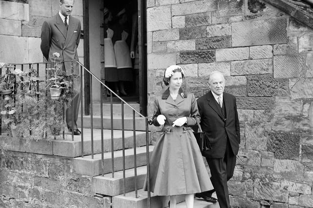 Queen Elizabeth II and Prince Philip, Duke of Edinburgh at Falkland Palace