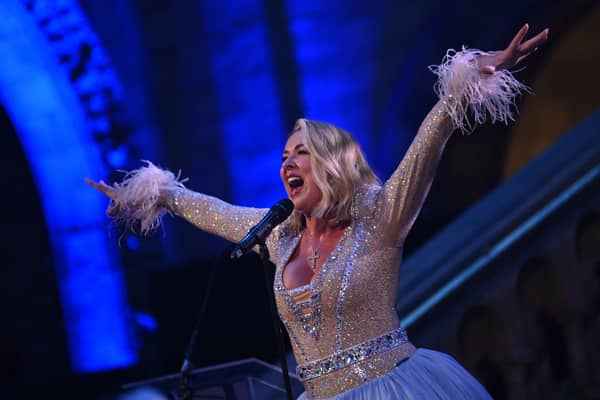 Claire Sweeney performs at the Rainbow Honours 2023 (Pic: Eamonn M. McCormack/Getty Images)