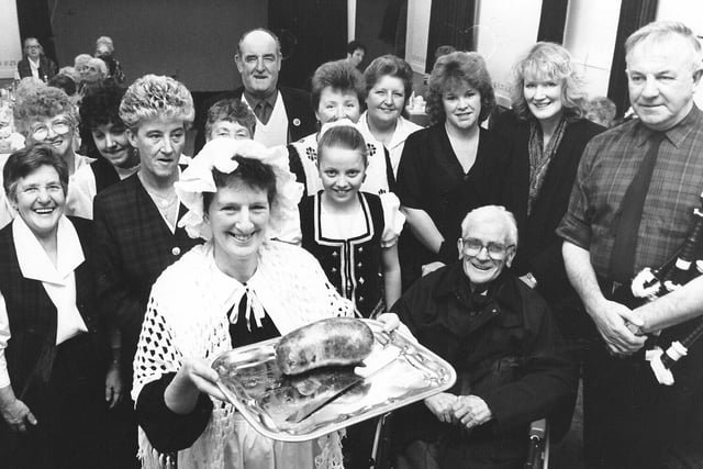 A tasty haggis dish awaited those attending the Methilhill British Legion Burns Supper in 1995.