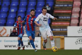 Regan Hendry in action for Raith Rovers against Inverness in November (PIc: Peter Paul)