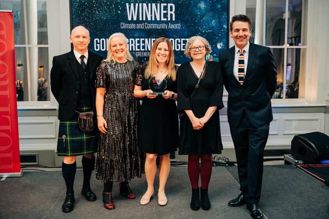 Greener Kirkcaldy scooped the award at Holyrood magazine's Climate Action Awards (Pic: Andrew Perry)
