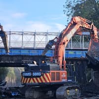Fife rail line closure: work on schedule as next bridge set to be demolished