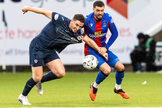 Paul Hanlon in action for Raith Rovers during their 2-0 William Hill Championship defeat at home to Inverness Caledonian Thistle in Kirkcaldy on Saturday (Photo: Mark Scates/SNS Group)