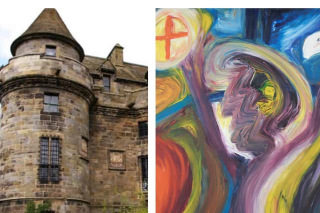 Falklands Palace will celebrate artist Mary Barnes with a special event. Right -The Three Stages of Sacrifice (Pic: Falkland Estate)