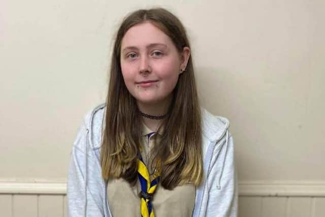 Joana Barron, 20, was chosen as the winner of the Young Person's Burntisland Community Award.