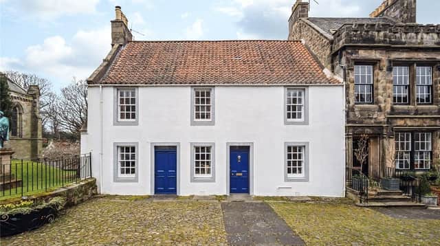 The spacious townhouse is in the heart of Falkland.  (Pic: Galbraith)